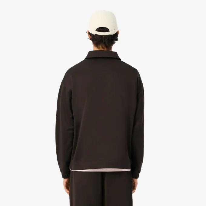 Løstsittende fleece-pologenser for menn