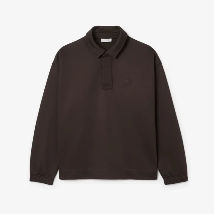 Løstsittende fleece-pologenser for menn