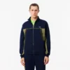 Løstsittende piquagensweatshirt for menn med glidelås