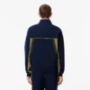 Løstsittende piquagensweatshirt for menn med glidelås