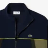 Løstsittende piquagensweatshirt for menn med glidelås