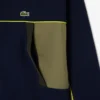 Løstsittende piquagensweatshirt for menn med glidelås
