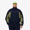 Løstsittende piquagensweatshirt for menn med glidelås