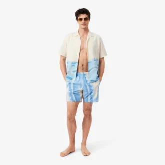 Mellomlange trunks med striper