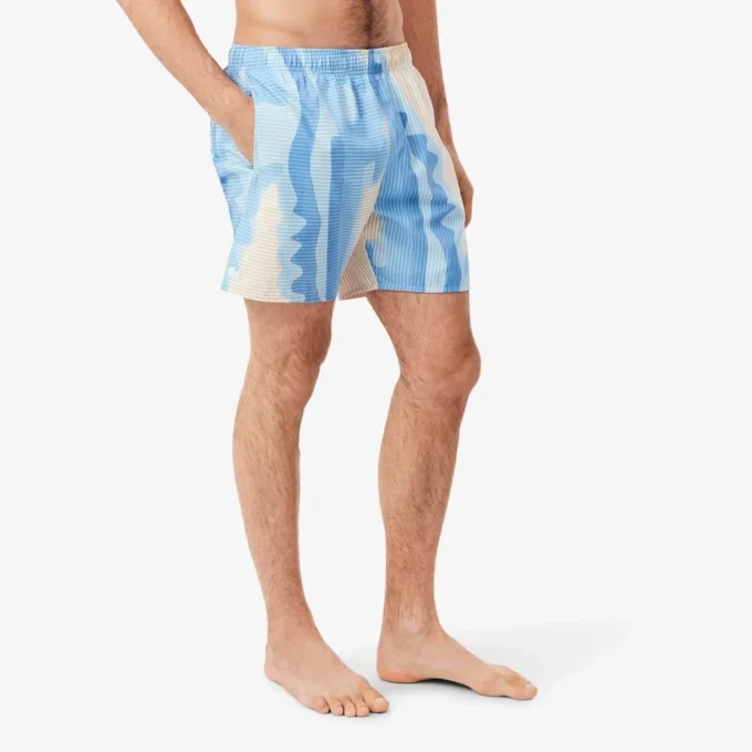 Mellomlange trunks med striper