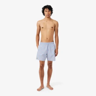 Midtlange trunks med krokodilleprint