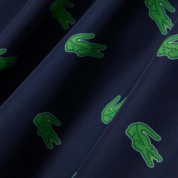 Midtlange trunks med krokodilleprint