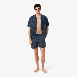 Midtlange trunks med krokodilleprint