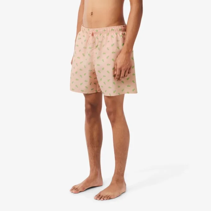 Midtlange trunks med krokodilleprint