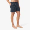 Midtlange trunks med krokodilleprint
