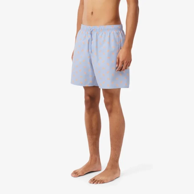 Midtlange trunks med krokodilleprint