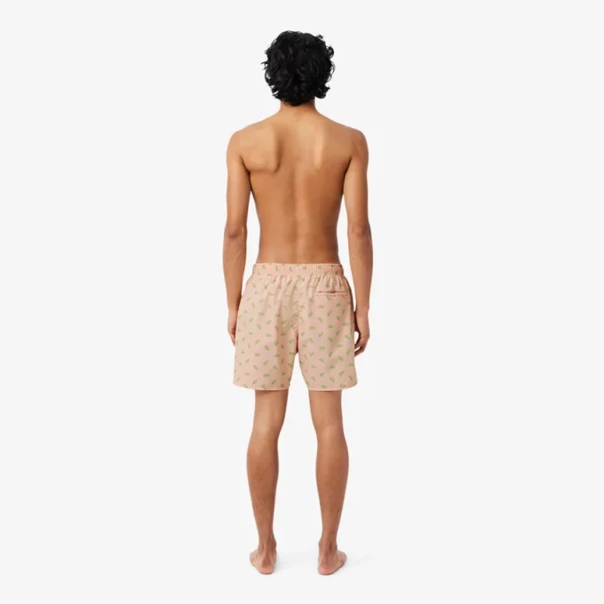 Midtlange trunks med krokodilleprint