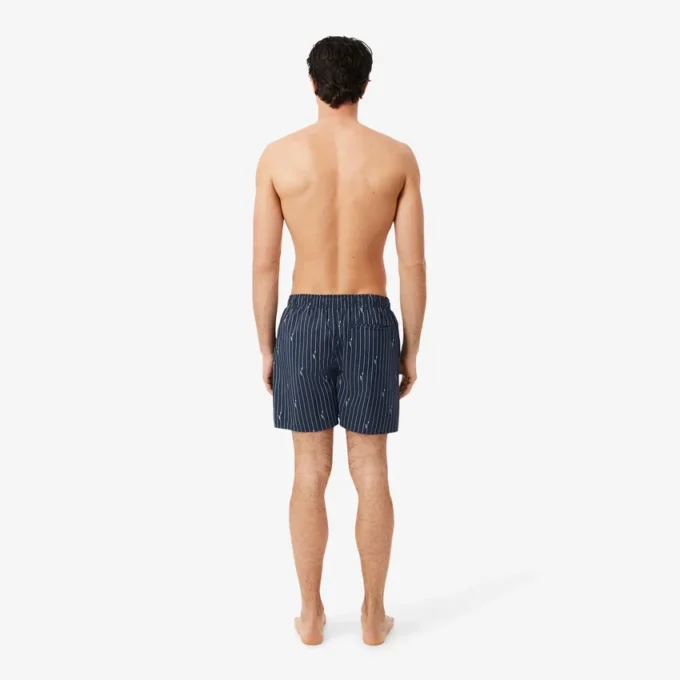 Midtlange trunks med krokodilleprint