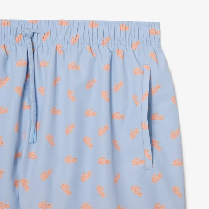 Midtlange trunks med krokodilleprint