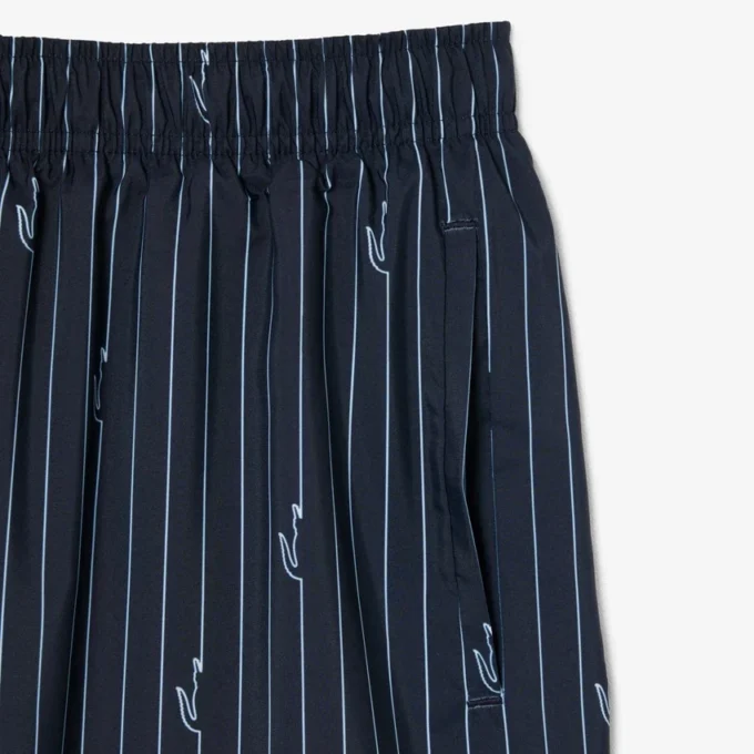 Midtlange trunks med krokodilleprint