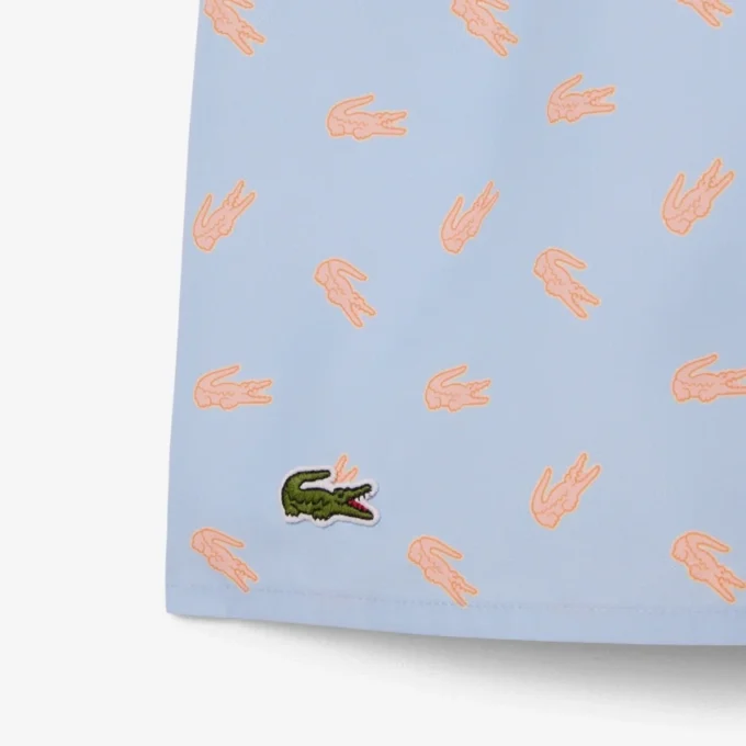 Midtlange trunks med krokodilleprint