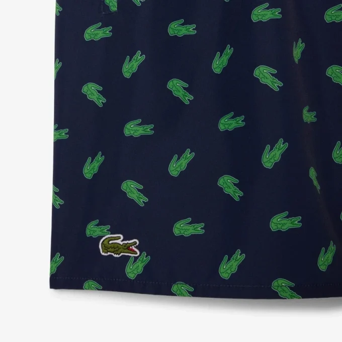 Midtlange trunks med krokodilleprint