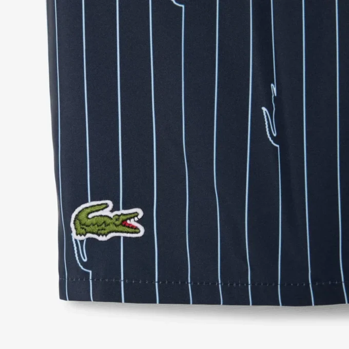 Midtlange trunks med krokodilleprint