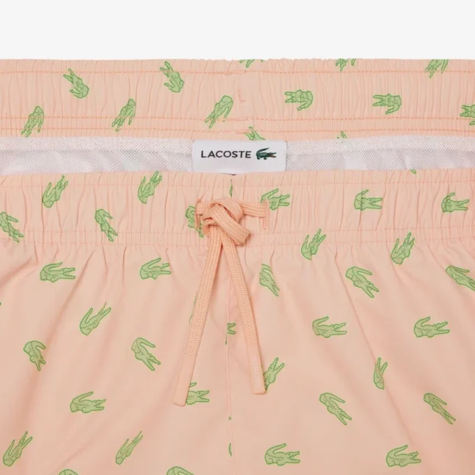 Midtlange trunks med krokodilleprint