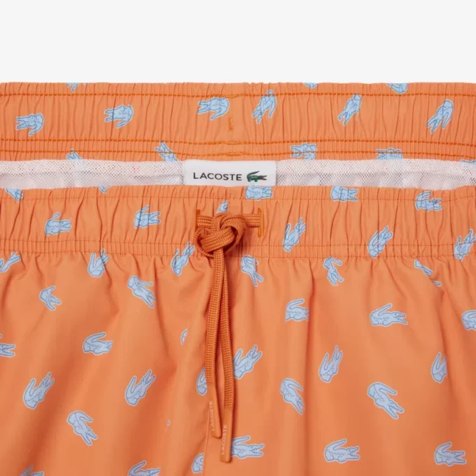 Midtlange trunks med krokodilleprint