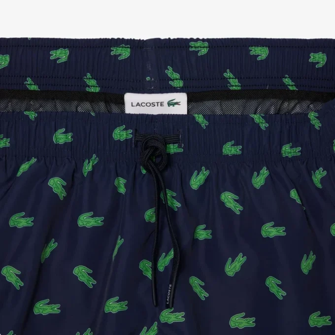 Midtlange trunks med krokodilleprint