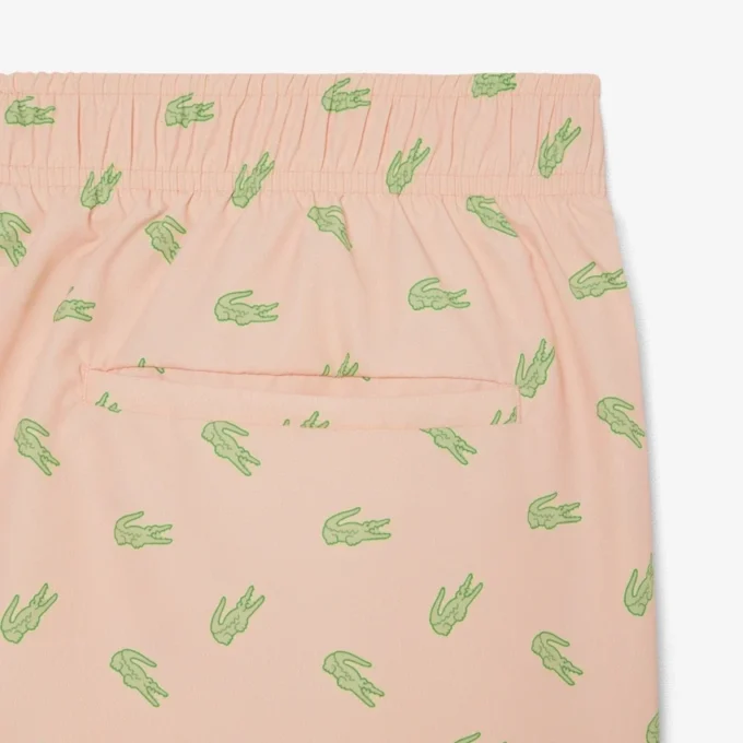 Midtlange trunks med krokodilleprint