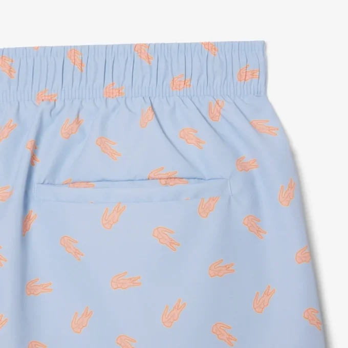 Midtlange trunks med krokodilleprint