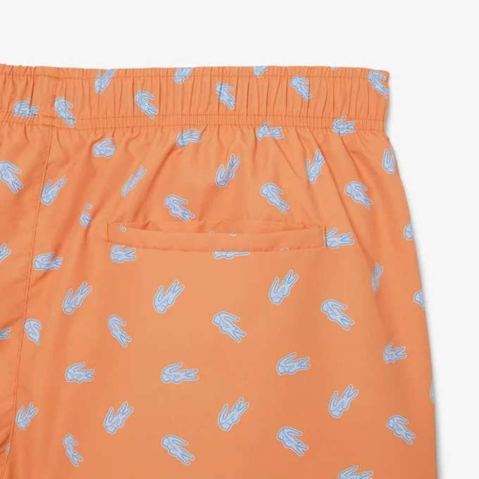 Midtlange trunks med krokodilleprint