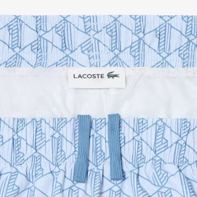 Midtlange trunks med monogramtrykk