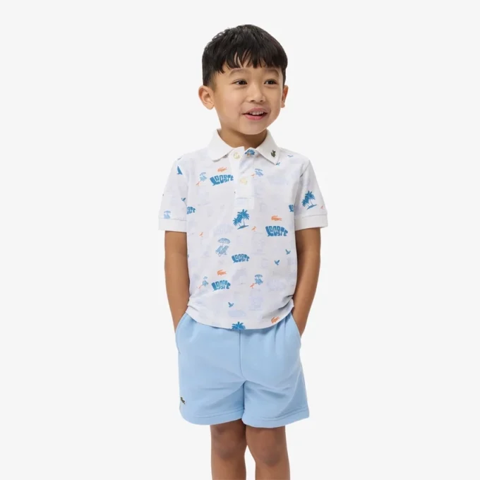 Mini Piqua-polo med trykk