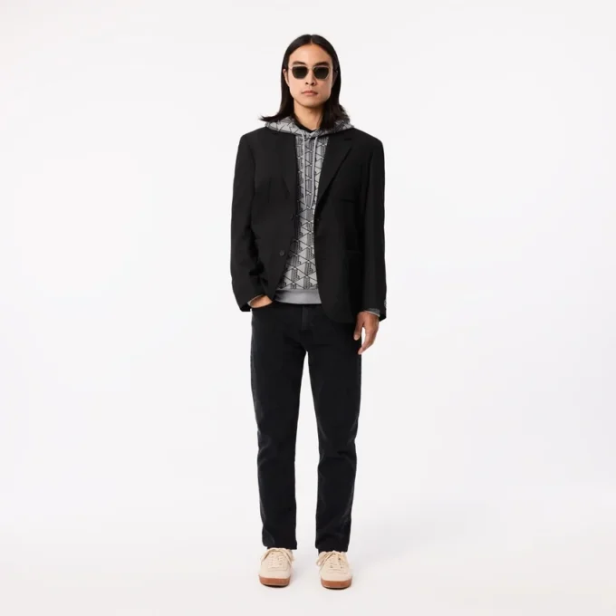 Monogram-fleece-hettegenser for menn
