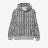 Monogram-fleece-hettegenser for menn