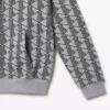 Monogram-fleece-hettegenser for menn
