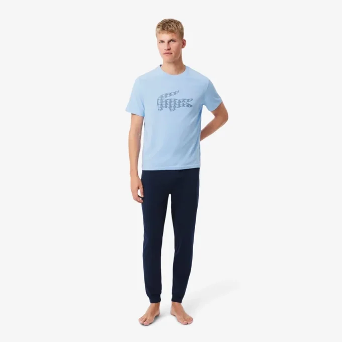 Monogram-pyjamasett i jersey for menn