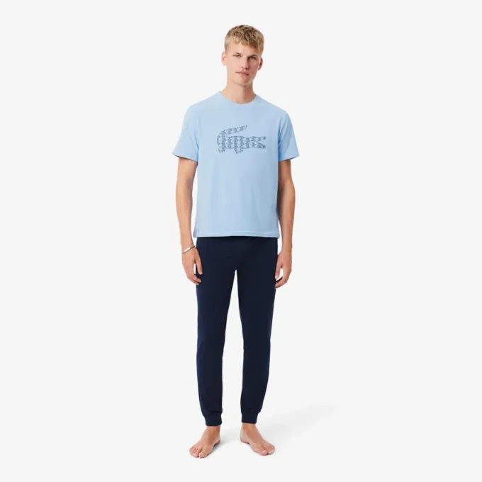 Monogram-pyjamasett i jersey for menn