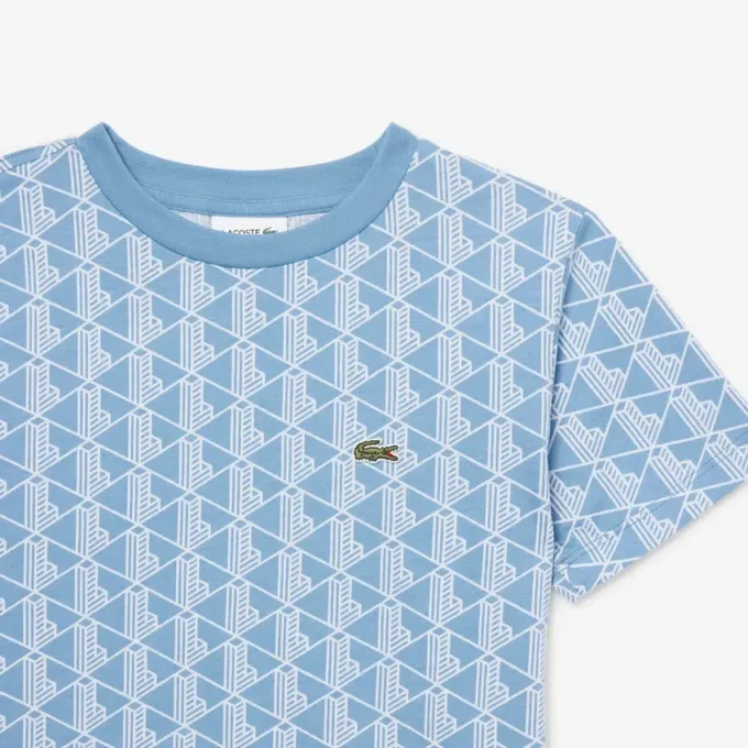 Monogram-T-skjorte i bomull