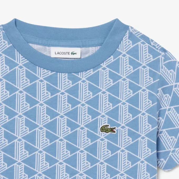 Monogram-T-skjorte i bomull