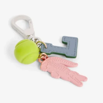 Nøkkelring med tennisball-krokodille-charms