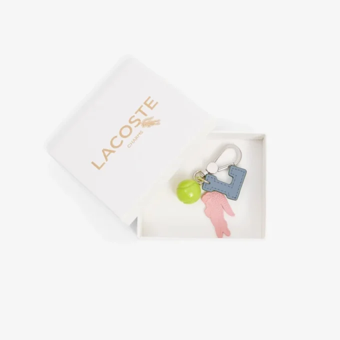 Nøkkelring med tennisball-krokodille-charms