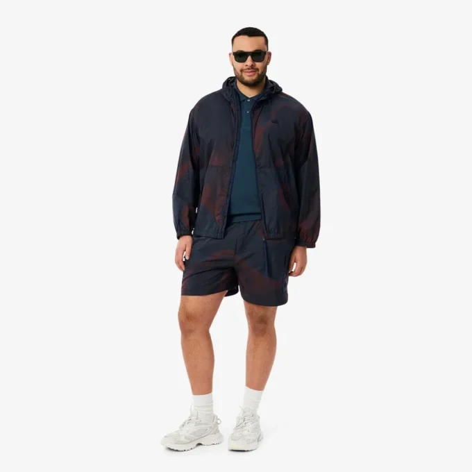 Ombra-print nylon-cargoshorts for menn