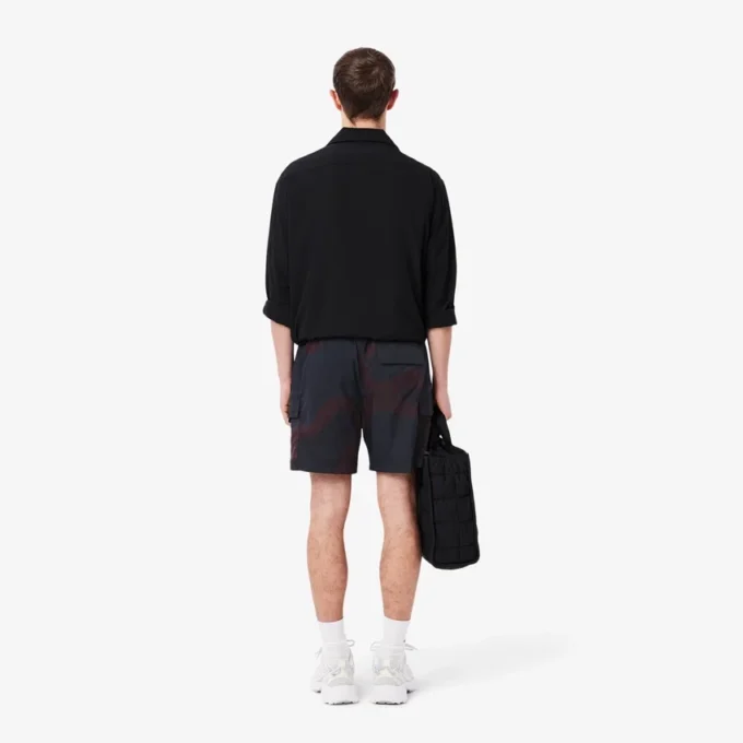 Ombra-print nylon-cargoshorts for menn