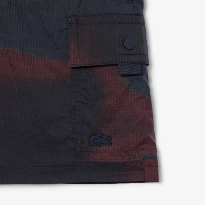 Ombra-print nylon-cargoshorts for menn