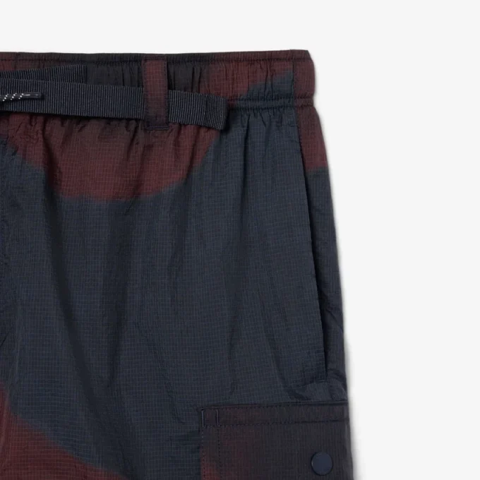 Ombra-print nylon-cargoshorts for menn