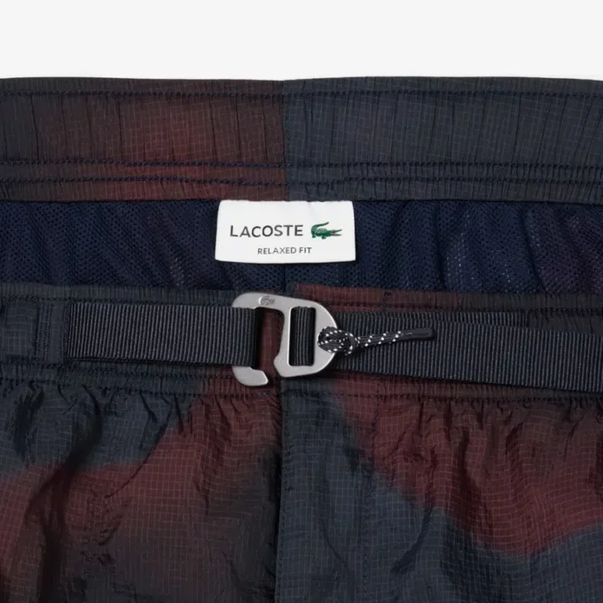 Ombra-print nylon-cargoshorts for menn
