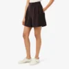 Oversized bermuda-shorts i plissert ullblanding