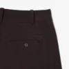 Oversized bermuda-shorts i plissert ullblanding
