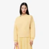 Oversized bomulls-Sweatshirt for kvinner