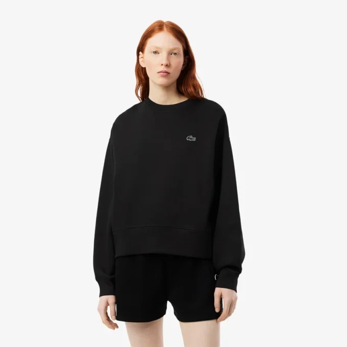 Oversized bomulls-Sweatshirt for kvinner