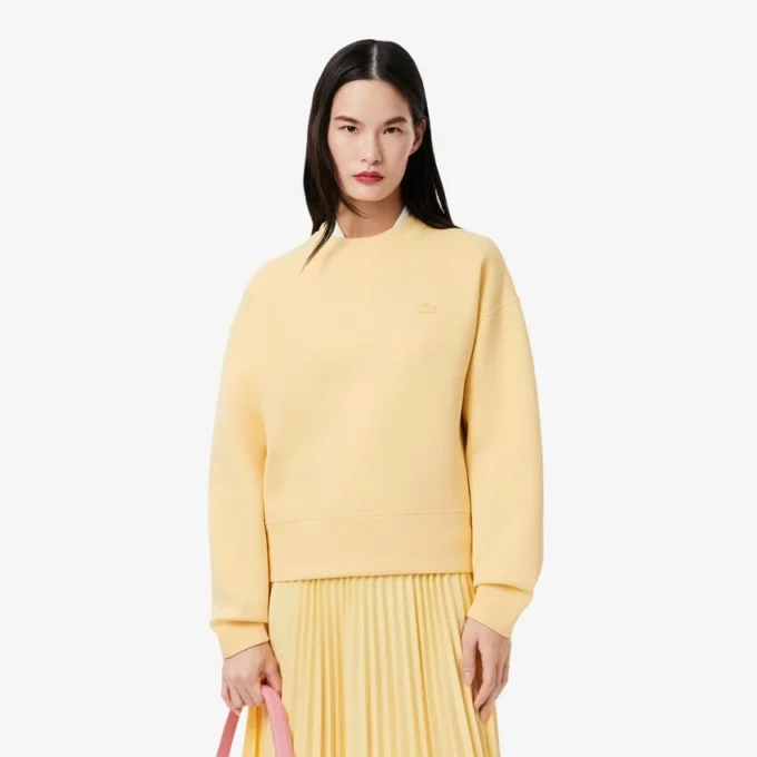 Oversized bomulls-Sweatshirt for kvinner