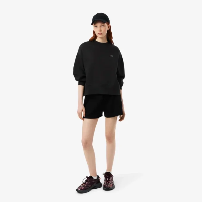 Oversized bomulls-Sweatshirt for kvinner